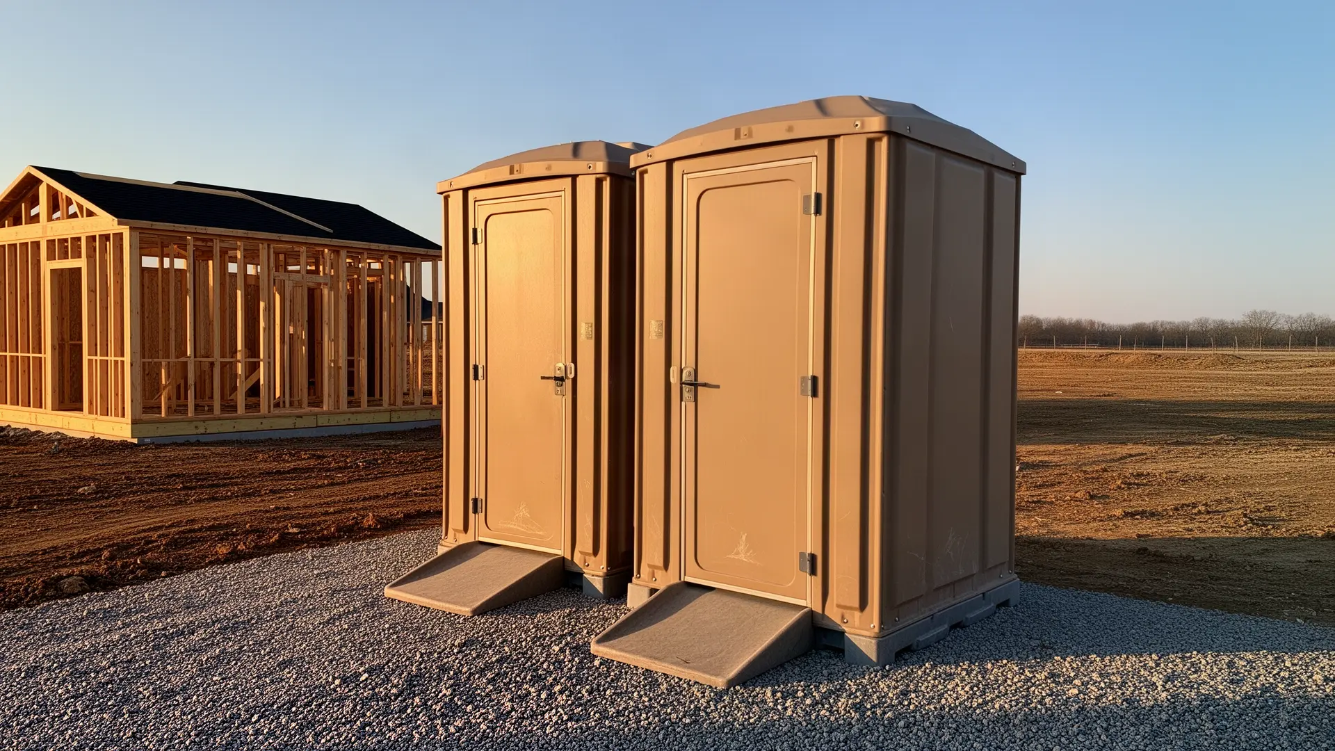 Clean porta potty unit from Red Gate Porta Potty Rental in Los Angeles, CA